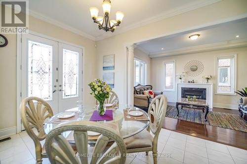 60 Marbrook Street, Richmond Hill, ON - Indoor Photo Showing Dining Room With Fireplace