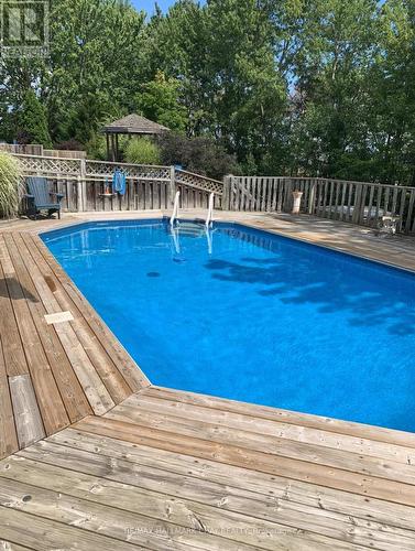 81 Browning Tr, Barrie, ON - Outdoor With In Ground Pool With Deck Patio Veranda With Backyard