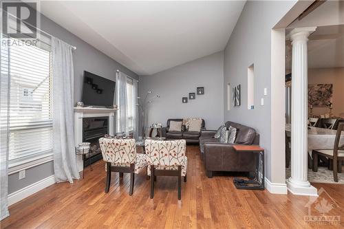 210 Muskan Street, Ottawa, ON - Indoor Photo Showing Living Room With Fireplace