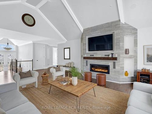 351290 17 Line, East Garafraxa, ON - Indoor Photo Showing Living Room With Fireplace