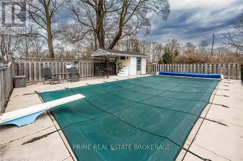 110 Cowan Lane, St. Thomas, ON - Outdoor With In Ground Pool