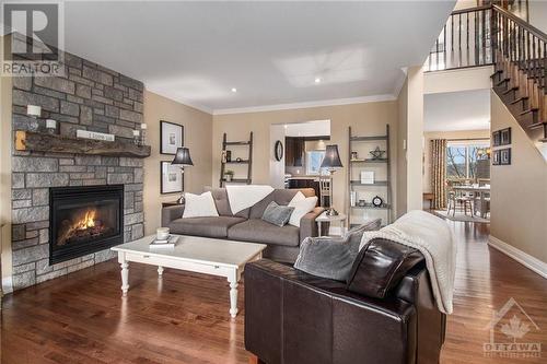 1 Richer Street, Crysler, ON - Indoor Photo Showing Living Room With Fireplace