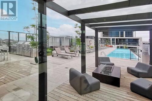 #3211 -16 Bonnycastle St, Toronto, ON - Outdoor With In Ground Pool With Deck Patio Veranda With Exterior