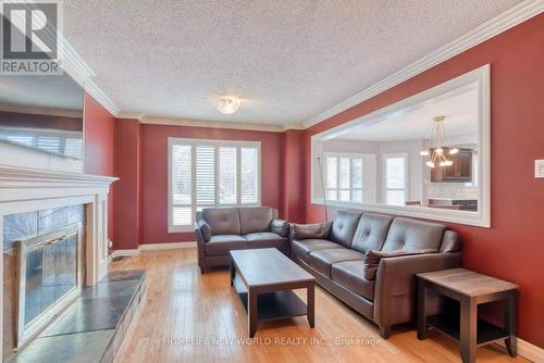 1876 Roy Ivor Crescent, Mississauga, ON - Indoor Photo Showing Living Room With Fireplace