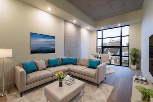 26 Augusta Street|Unit #209, Hamilton, ON - Indoor Photo Showing Living Room