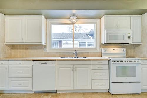 664 Geneva Park Drive, Burlington, ON - Indoor Photo Showing Kitchen With Double Sink
