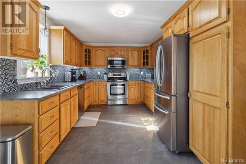52 Deerwood Drive, Hanwell, NB - Indoor Photo Showing Kitchen With Double Sink