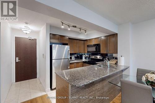 #1203 -335 Rathburn Rd W, Mississauga, ON - Indoor Photo Showing Kitchen With Double Sink