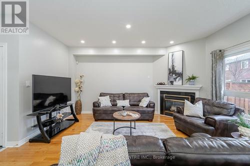 66 Bevan Cres, Ajax, ON - Indoor Photo Showing Living Room With Fireplace