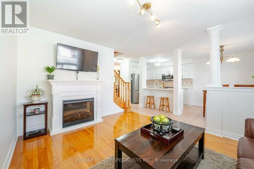 28 Slessor Lane, Brampton, ON - Indoor Photo Showing Living Room With Fireplace
