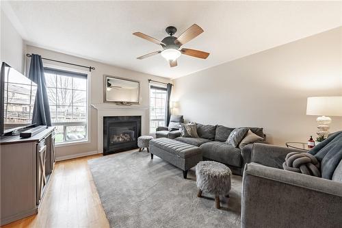 657 Bennett Boulevard, Milton, ON - Indoor Photo Showing Living Room With Fireplace
