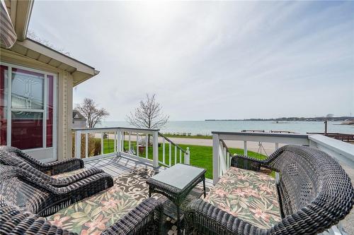 1495 Lakeshore Road, Selkirk, ON - Outdoor With Body Of Water With Deck Patio Veranda