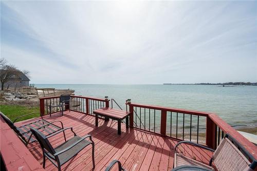 1495 Lakeshore Road, Selkirk, ON - Outdoor With Body Of Water With Deck Patio Veranda With View