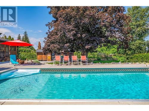 754 Mcclure Road, Kelowna, BC - Outdoor With In Ground Pool With Backyard