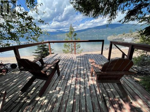 110 Russell Road, Vernon, BC - Outdoor With Body Of Water With Deck Patio Veranda With View