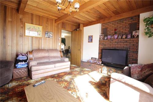 216 Grange Street, Elkhorn, MB - Indoor Photo Showing Living Room With Fireplace