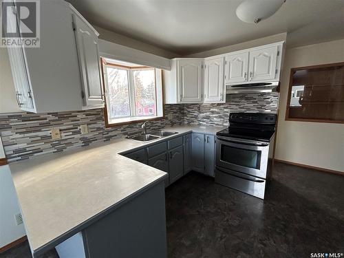 222 Clover Street, Yellow Grass, SK - Indoor Photo Showing Kitchen With Double Sink