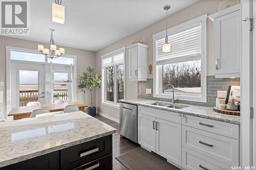 45 Wakonda Ridge, Wakaw Lake, SK - Indoor Photo Showing Kitchen With Double Sink