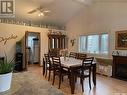 10 Acres South Of Meadow Lake, Meadow Lake Rm No.588, SK  - Indoor Photo Showing Dining Room With Fireplace 