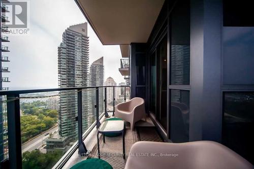 2507 - 2220 Lake Shore Boulevard W, Toronto, ON - Outdoor With Balcony With Exterior