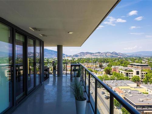 1301-485 Groves Avenue, Kelowna, BC - Outdoor With Balcony With View With Exterior