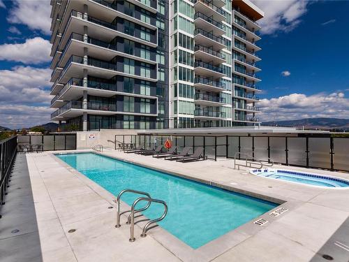 1301-485 Groves Avenue, Kelowna, BC - Outdoor With In Ground Pool