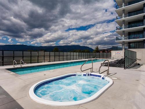 1301-485 Groves Avenue, Kelowna, BC - Outdoor With In Ground Pool