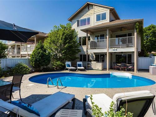3839 Glen Canyon Drive, West Kelowna, BC - Outdoor With In Ground Pool With Backyard