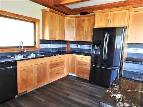 1144 Tappen Valley Road, Tappen, BC - Indoor Photo Showing Kitchen With Double Sink