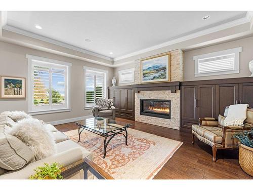 841 Harbourfront Drive, Salmon Arm, BC - Indoor Photo Showing Living Room With Fireplace