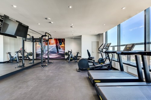 Salle d'exercice - 3502-1111 Av. Atwater, Westmount, QC - Indoor Photo Showing Gym Room