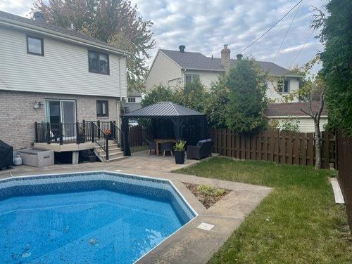 Backyard - 20 Rue Patrick-Mcgee, La Prairie, QC - Outdoor With In Ground Pool With Deck Patio Veranda