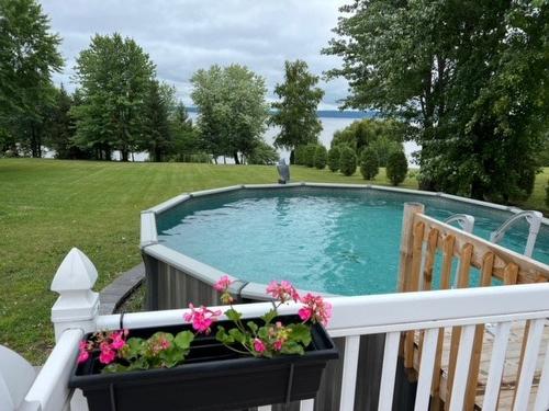 Exterior - 1283 Route 344, Saint-Placide, QC - Outdoor With Above Ground Pool With Backyard