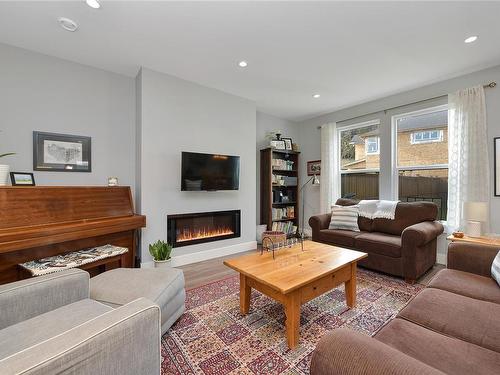 6306 Riverstone Dr, Sooke, BC - Indoor Photo Showing Living Room With Fireplace