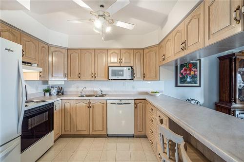 500 Green Road|Unit #507, Stoney Creek, ON - Indoor Photo Showing Kitchen With Double Sink