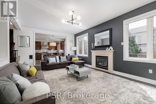 300 Fritillary St, Oakville, ON - Indoor Photo Showing Living Room With Fireplace
