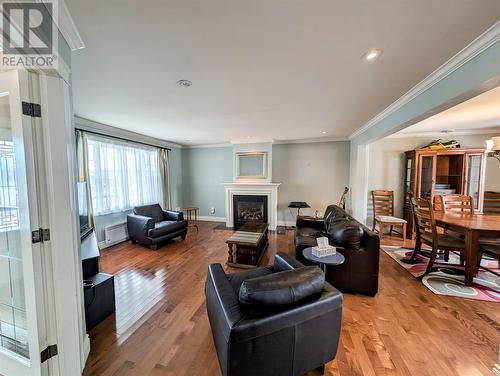 1 Bellwood Drive, Massey Drive, NL - Indoor Photo Showing Living Room With Fireplace