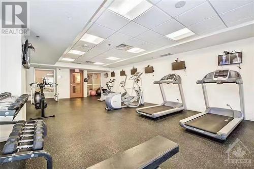 Gym - 242 Rideau Street Unit#1804, Ottawa, ON - Indoor Photo Showing Gym Room