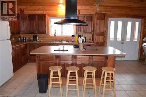 508 Main Street E, Trout Creek, ON - Indoor Photo Showing Kitchen With Double Sink
