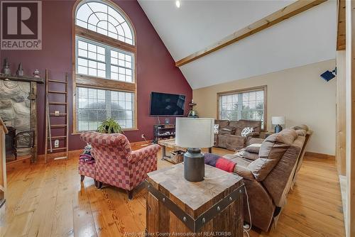 7205 Walker, Tecumseh, ON - Indoor Photo Showing Living Room With Fireplace