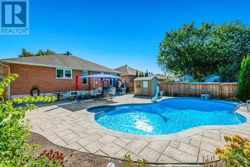 324 Harvie Road, Barrie, ON - Outdoor With In Ground Pool With Backyard