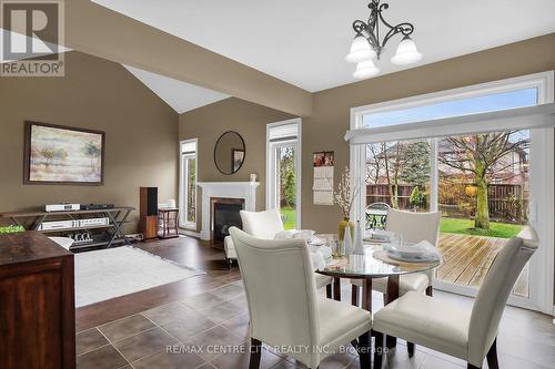 257 Meadowsweet Tr, London, ON - Indoor Photo Showing Dining Room With Fireplace