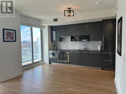 3703 - 117 Mcmahon Drive, Toronto, ON - Indoor Photo Showing Kitchen With Upgraded Kitchen