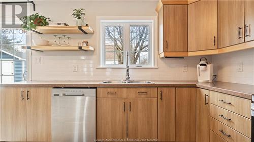 100 Waverley, Moncton, NB - Indoor Photo Showing Kitchen With Double Sink