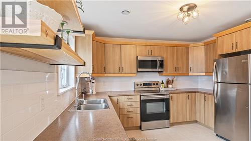 100 Waverley, Moncton, NB - Indoor Photo Showing Kitchen With Stainless Steel Kitchen With Double Sink