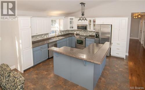 25 Bonnieway Drive, Waasis, NB - Indoor Photo Showing Kitchen With Double Sink