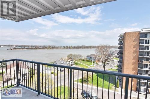 8591 Riverside Unit# 802, Windsor, ON - Outdoor With Balcony