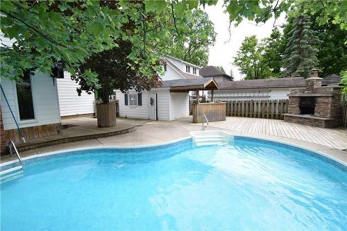 65 Banff Street, Caledonia, ON - Outdoor With In Ground Pool