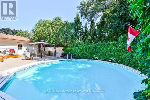 908 Partridge Dr, Burlington, ON - Outdoor With In Ground Pool With Backyard