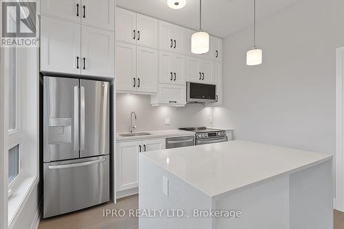 #502 -3285 Carding Mill Tr, Oakville, ON - Indoor Photo Showing Kitchen With Upgraded Kitchen